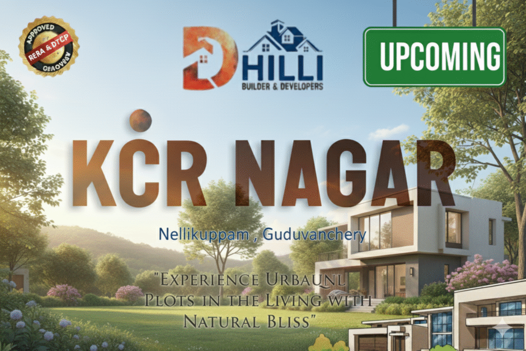 Land sale in Guduvanchery featuring prime plots for residential or investment purposes with excellent connectivity.